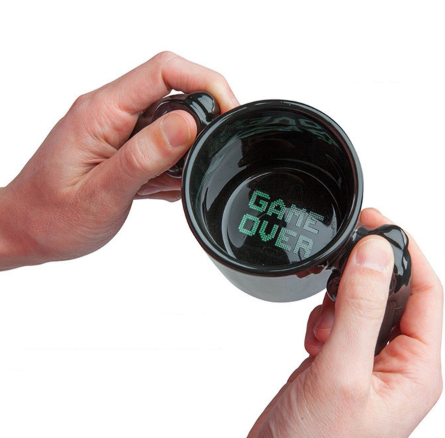 GAME OVER- game controller coffee cup