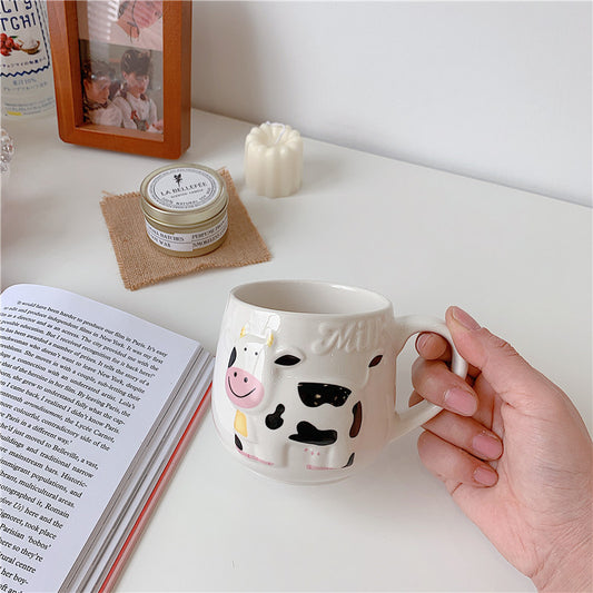 Cute Cartoon Cow Coffee Mug