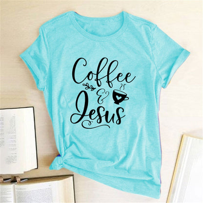 Coffee and Jesus Cotton T-Shirt