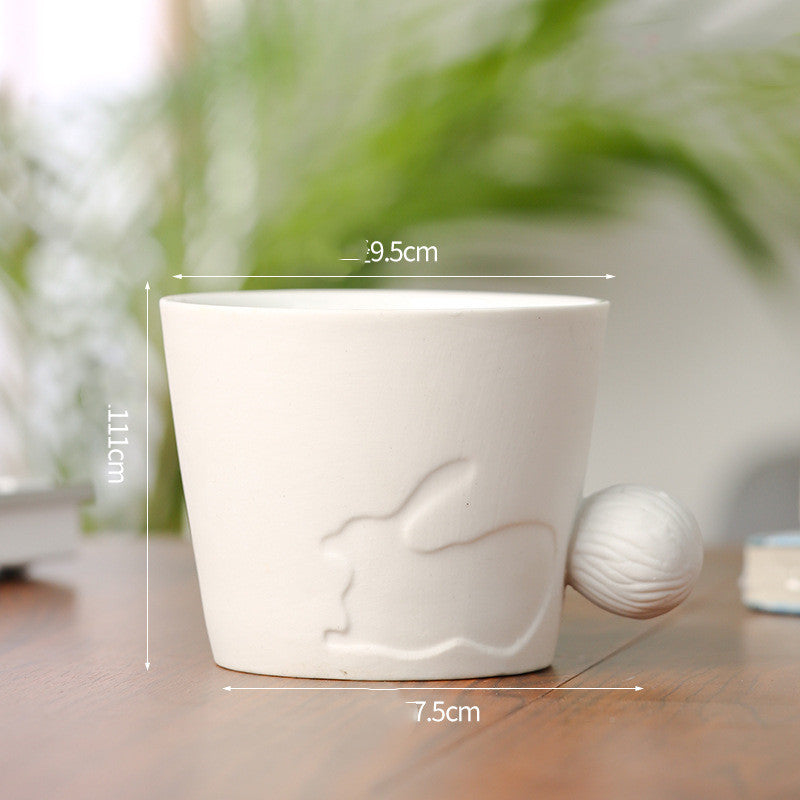 Ceramic Animal Pattern Coffee Cup