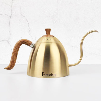 Stainless Steel-Slender Mouth Coffee Pot