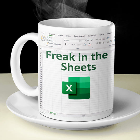 Spreadsheet Excel Coffee Cup